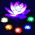thumbnail image 3 of XZNGL Flower Lamp LED Latus Swimming Pool Garden Yard Pond Floating BlessWish Light, 3 of 8