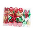 thumbnail image 3 of 88Pcs Christmas Decorative Baubles Assorted for Party Festival Thanksgiving Red Green, 3 of 9