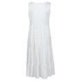 thumbnail image 4 of TIMIFIS Robe Midi d'Été Décontractée Unie Sans Manches pour Femme Grande Taille, Blouse Fluide de Plage et de Fête, 4 of 6