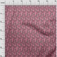 thumbnail image 2 of oneOone Georgette Viscose Fabric Leaves & Floral Block Print Fabric BTY 42 Inch Wide, 2 of 4