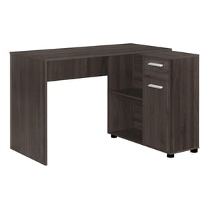 Monarch Specialties Bureau d'ordinateur, Bureau à la maison, Coin, Tiroirs de rangement, 46"l, Forme L, Travail, Ordinateur portable, Stratifié, Brun, Contemporain, Moderne