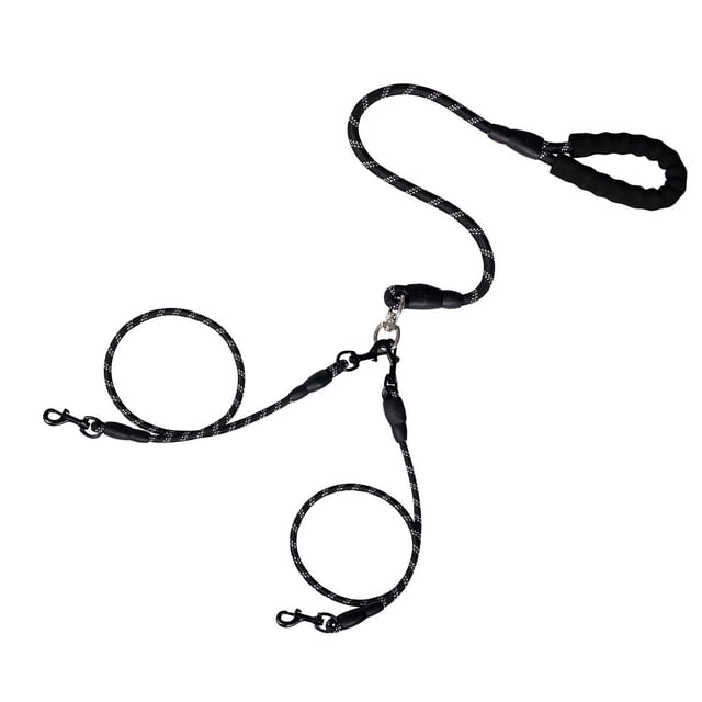 Reflective Bungee Dog Leash With Padded Handles For Running Walking Outdoor Activities Adjustable Pet For Cats Dogs - Pet