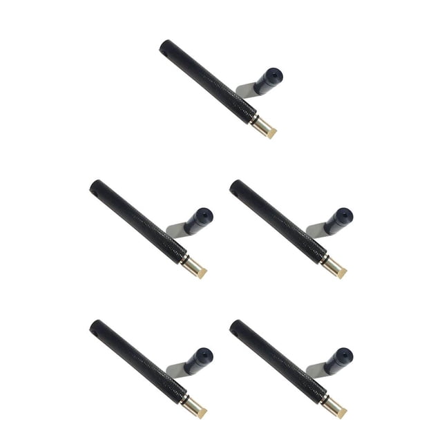 ZheElen Golf Club Groove Sharpener Stainless Steel Regrooving Cleaning Tool Golfing Equipment Repair Maintenance Grooving Black 5Set