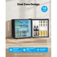 thumbnail image 2 of KFFKFF Mini Fridge, 1.6 Cu.Ft, Single Door Compact Refrigerator, Adjustable Temperature, Metal Shelf, Energy Efficient Small Refrigerator, Reversible Door, Low Noise, 2 of 9