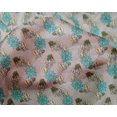 thumbnail image 4 of oneOone Silk Tabby Fabric Leaves & Floral Block Print Fabric By Yard 42 Inch Wide, 4 of 4