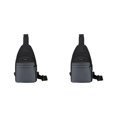thumbnail image 3 of kurtrusly Hands Free No Burden Outdoors Chest Bag Soft Polyster Large Capacity Easy To Carry Chest Bag For Men grey 2Set, 3 of 6