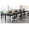 thumbnail image 1 of Tribesigns 78.74-Inch Large Black Conference Room Table, Modern Office Meeting Seminar Desk with Metal Legs and Adjustable Foot Pads, Seats 6-8, Only Table Included, 1 of 5