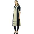 thumbnail image 2 of Phagun Kurta Droite à Panneaux en Rayonne pour Femmes, Tunique Blouse Décontractée d'Été, 2 of 7