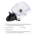 thumbnail image 4 of MasteelfCA Elephant Shaped Plastic Storage Box Clear Storage Container Organizer Cosmetics Box Sundries Storage Case with Lid Black, 4 of 8