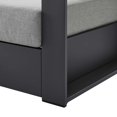 thumbnail image 4 of Modway Tahoe Outdoor Patio Powder-Coated Aluminum Armchair in Gray Gray, 4 of 8