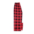 thumbnail image 4 of Penkiiy Pyjamas de Noël Assortis pour Famille Tenue Parent-Enfant Costumes de Noël Patchwork à Carreaux Vêtements de Maison Col Rond Manches Longues Pyjamas Deux Pièces Pyjamas de Noël Rouges, 4 of 5
