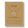thumbnail image 1 of PVCS Chaîne de Pièces Dorée Jour et Nuit Collier des Douze Constellations Collier pour Couple, 1 of 1