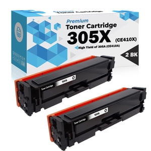 Ultra Remplacement compatible Toner® pour HP 305X CE410X Cartouche de toner noir HP 305A CE411A CE412A CE413A HP Jetable laser Pro Couleur M351A MFP M375nw M451 M451dn M451dw M451nw MFP M475 M475dw M475dn (2BK)