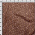 thumbnail image 4 of oneOone Popeline de Coton Brun Rouille Tissu Floral Tissu pour Robe Tissu Imprimé Tissu au Mètre 56 Pouces de Large, 4 of 4