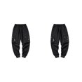 thumbnail image 1 of kurtrusly 1/2/3 Comfortable And Stylish Pants For Men - Everyday Essential Wide Application 603black S 2PCS, 1 of 6