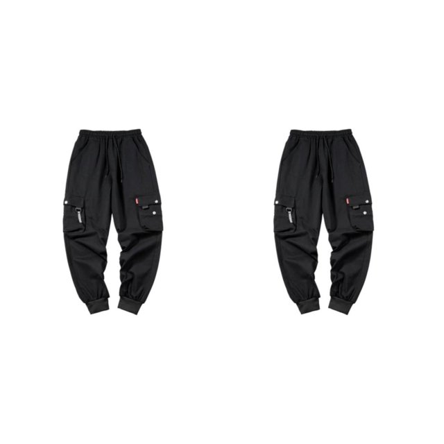 kurtrusly 1/2/3 Comfortable And Stylish Pants For Men - Everyday Essential Wide Application 603black S 2PCS