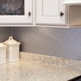 thumbnail image 2 of Fasade 18in x 24in Quilted Argent Silver Backsplash Panel 5 Pack, 2 of 5