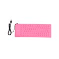 thumbnail image 1 of 85Keys Pliable Silicone Souple Mute USB Câblé Mini Clavier Ordinateur Accessoire - Rose, 1 of 5