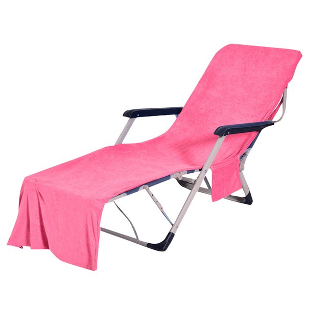 Housses de Chaise Serviette en Microfibre Chaise de Plage Serviette de Plage Chaise Longue Housse de Serviette de Plage Chaise Longue de Piscine en Microfibre