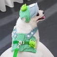 thumbnail image 4 of Summer Pet Harness and Leash Set, 3-Piece Breathable Mesh Vest, Adjustable Straps, Reflective Design, Sun Hat, Green, for Small and Medium Cats and Dogs, 4 of 6
