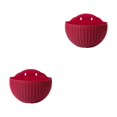 thumbnail image 3 of Youkk Easy To Install Double-layer Plastic Flowerpot For Walls Drainage Flower Pot Claret 2Set, 3 of 6