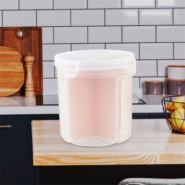 Kcavykas Clearance Sales Home Storage Organiser 1.5L Lager Box Transparent Plastic Storage Box Dry Dried Food Storage Box Container Box
