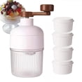 thumbnail image 1 of Hand Crank Ice Crusher - Manual Shaved Ice Maker for Slushies, Cocktails & Snow Cones - Portable Non-Electric Kitchen & Outdoor Use, 1 of 9
