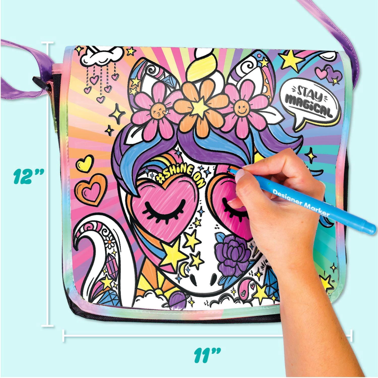 Just My Style® Sac de messager avec licorne