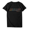 thumbnail image 4 of Pompotops T-Shirt Décontracté à Manches Courtes pour Femmes avec Imprimé Lettre, 4 of 7