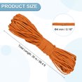 thumbnail image 2 of Uxcell Reflective Paracord Rope, Fluorescent Paracord Rope Guyline Camping Parachute Cord for Camping Hiking Fishing Orange 98 ft, 2 of 7