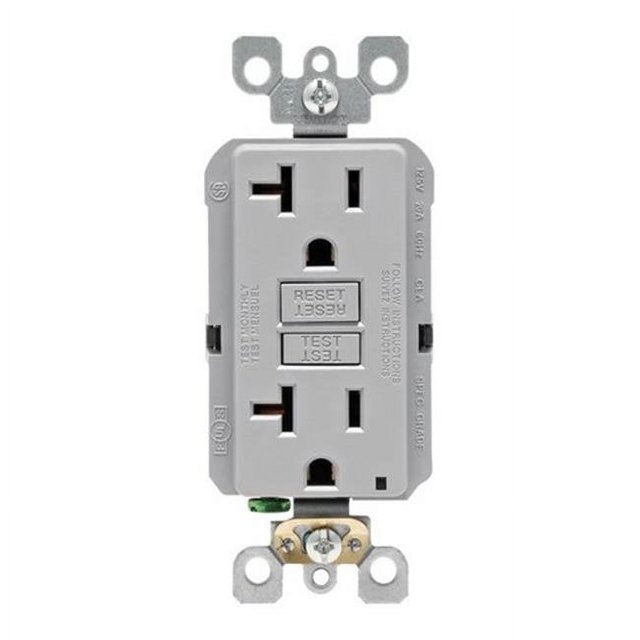 Leviton GFNT2-KGY 20 A 125 V Prise GFCI Gris