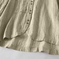 thumbnail image 4 of CEHVOM Chemise à Col Rond à la Mode des Femmes Dégagement Haut en Vrac, 4 of 6
