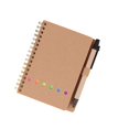 thumbnail image 3 of A5 Spiral Bound Notebook with 8mm Grid Pages and Kraft Paper Cover, Includes Stickers, Index Tabs and Pen for Organized Note Taking, 3 of 8