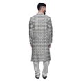 thumbnail image 3 of Atasi Designer Kurta Pajama For Men Printed Straight Kurta Set Summer Clothing, 3 of 5
