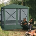 thumbnail image 2 of Outsunny Pavillon Moustiquaire Escamotable pour Camping, Installation Instantanée, Vert, 2 of 9