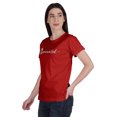 thumbnail image 4 of Inkmeso Vaccinated Pro Vaccine Crew Neck Tee Shirt Cotton T-shirt For Womens, 4 of 9