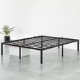 thumbnail image 2 of Eastvita 14-Inch Queen Bed Frame Metal Platform Bed with Under-Bed Storage/Sturdy Structure/Easy Assembly/Noise-Free/No Box Spring Needed (Black), 2 of 7