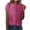 Hot Pink, variant on Gpaecead Women's Sequin Embellished Round Neck Top - Solid Color Casual Short Sleeve Shirt Gold