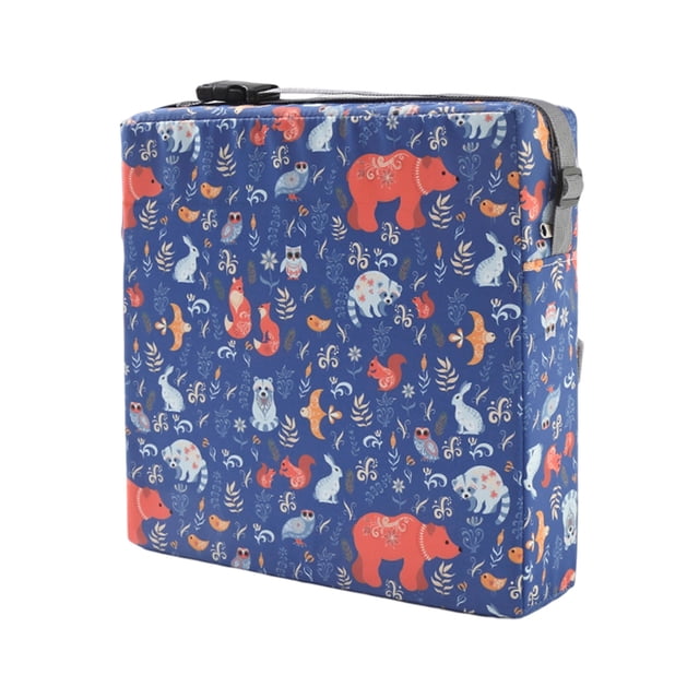 Binwennn Toddler Booster Seat Chair Booster Seat With Adjustable Belt And Fastening Strap Non Booster Seat Cushion Cute Kid Booster Seat For Dining Table Toddler Kids Lumbar Support Pressure Pad