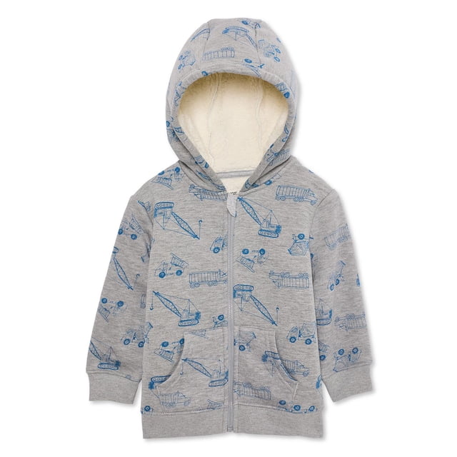 George Toddler Boys' Lined Full Zip Hoodie - Walmart.ca