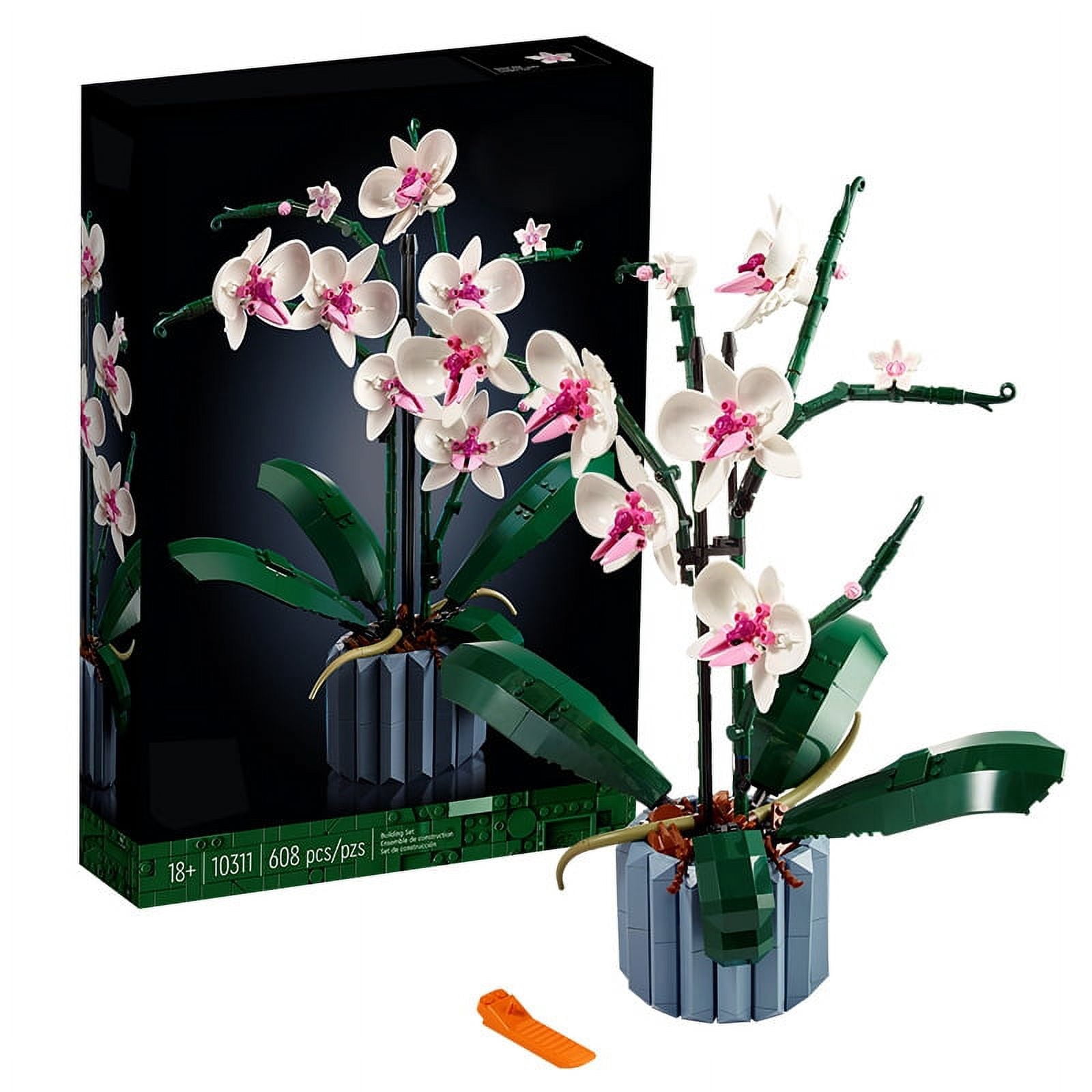 nipocaio Moc Bouquet Orchid Block Flower Potted Succulents Building Blocks FIT For 10311 Romantic Kit Assembly Building Toy Girl Gift