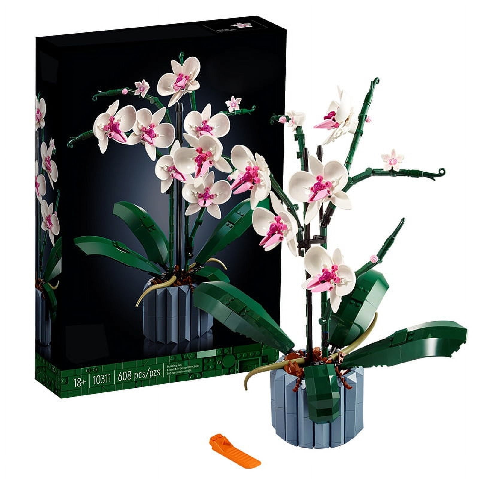 nipocaio Moc Bouquet Orchid Block Flower Potted Succulents
