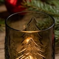 thumbnail image 4 of Holiday Time Indoor 6.25" Brown Glass Christmas Candle Holder with Tree Texture, 4 of 5