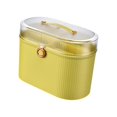 thumbnail image 4 of GROWTH TANK Home Organiser Storage Box Organization Bin with Lid And Handle Two Compartments Yellow, 4 of 9
