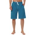thumbnail image 1 of INSPIRE CHIC Men's Solid Board Shorts Quick Dry Swim Trunks with Elastic Waist & Drawstring 32 Blue, 1 of 7
