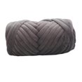 thumbnail image 1 of Langgg 1kg Velvet Chunky Yarn Arm Knitting Tube Giant Yarn Rug Making Hand Knit Pet Bed Crocheting Deep Gray, 1 of 9