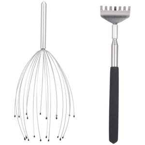 Massager de scalp, outils de massomme de tête en bois, scalpe de cheveux