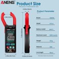 thumbnail image 2 of Clamp Meter,Test Clamp Ammeter Universal Meter Tester With Meter Clamp Meter Clamp Ncv St211 6000 Clamp Ncv Test Tester Temperature / Clamp Meter 400a Clamp Ammeter Universal 400a With Meter, 2 of 7