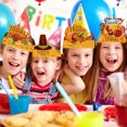 thumbnail image 2 of 6Pcs Thanksgiving Theme Paper Hat Pumpkin Turkey Birthday Photo Prop Party Decoration Hat, 2 of 8
