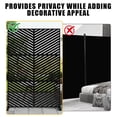 thumbnail image 3 of Edtara Outdoor Privacy Screen, Laser Cut Metal Divider Panel with Tropical Leaf Design, Freestanding and Weatherproof for Patio, Deck, Backyard, or Balcony, 3 of 8